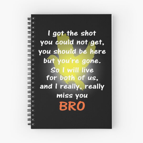 Item preview, I miss you bro white text designed and sold by StencilMyst ..