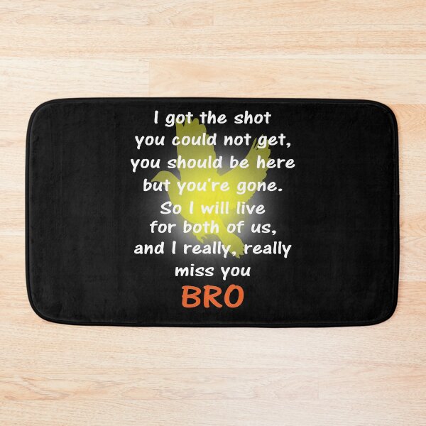 Item preview, I miss you bro white text designed and sold by StencilMyst ..