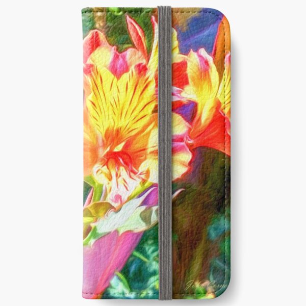 Alstroemeria Peruvian Lily Flowers iPhone Wallet