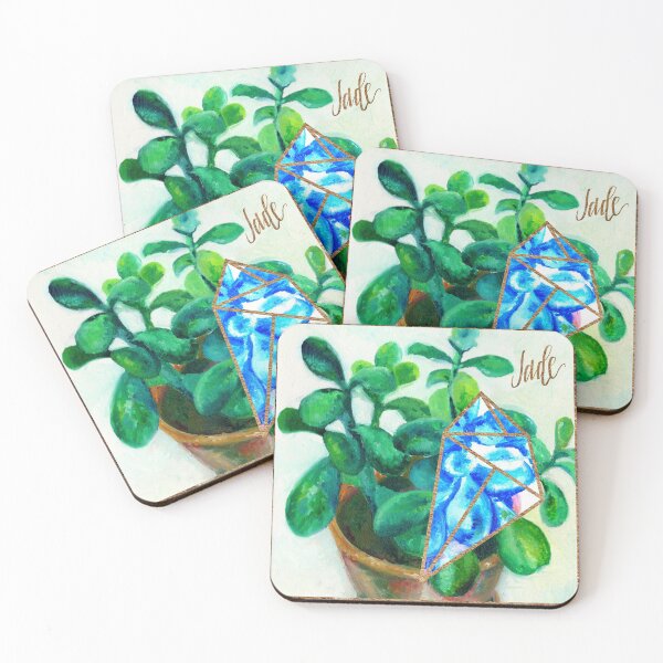 Item preview, House Plants - Jade plant painting designed and sold by ideateandcreate.