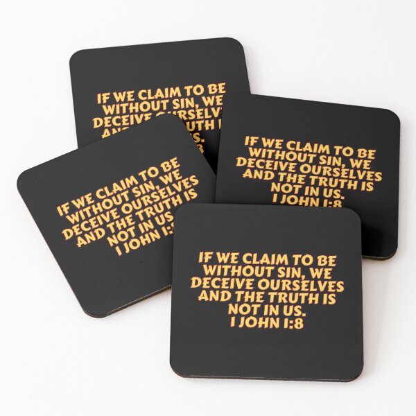 Item preview, Bible Verse 1 John 1:8 designed and sold by Prayingwarrior.
