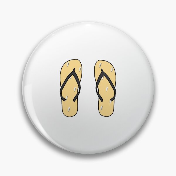 Item preview, Yellow Lightning Bolt Flip Flop Sticker Pack designed and sold by kenzieestickers.