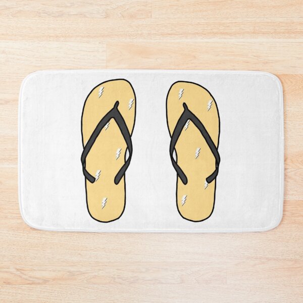Item preview, Yellow Lightning Bolt Flip Flop Sticker Pack designed and sold by kenzieestickers.