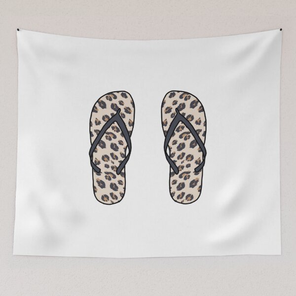 Item preview, Leopard Cheetah Print Flip Flop Sticker Pack designed and sold by kenzieestickers.