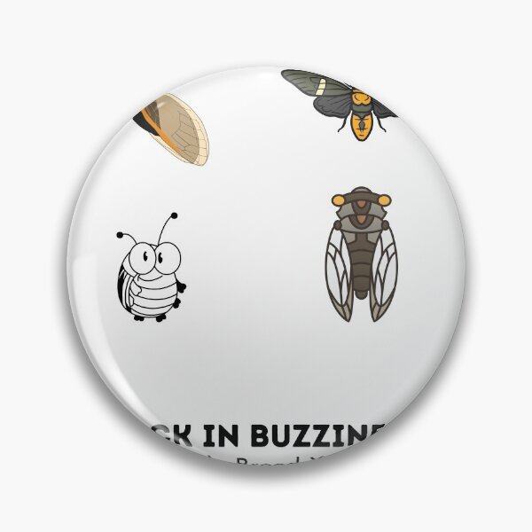 Item preview, MUCHAS PEGATINAS - Back In Buzziness Cicada Brood X 2021-Funny Insect lover Saying designed and sold by PIXEcompany.