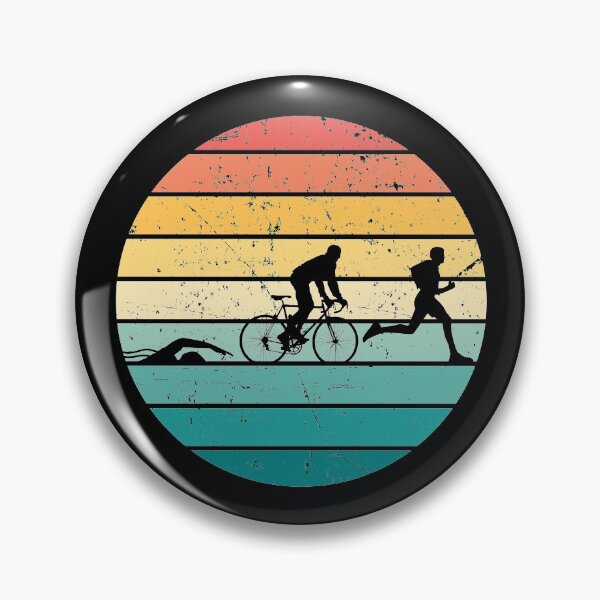 Item preview, Triathlon retro, swim bike run 70.3, triathlon lover gift designed and sold by Pau Baz.