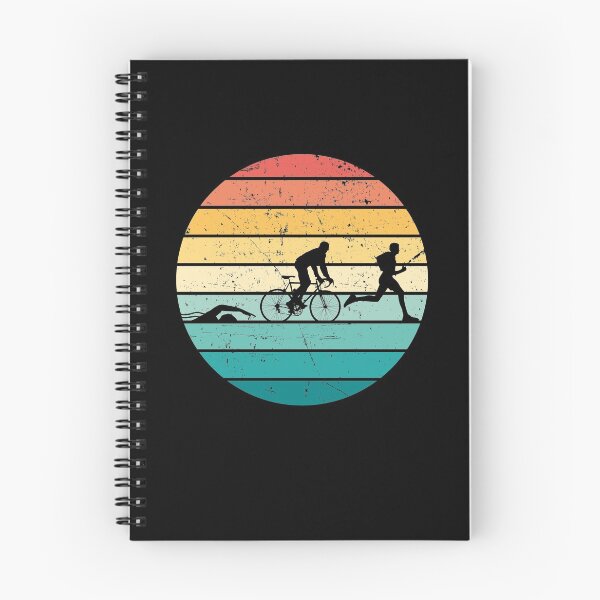 Item preview, Triathlon retro, swim bike run 70.3, triathlon lover gift designed and sold by Pau Baz.