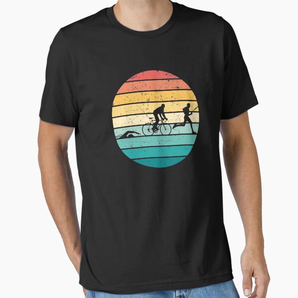 Artikel-Vorschau von Triathlon Retro, Schwimmen, Radfahren, Laufen 70,3, Geschenk für Triathlon-Liebhaber, designt und verkauft von Pau Baz.