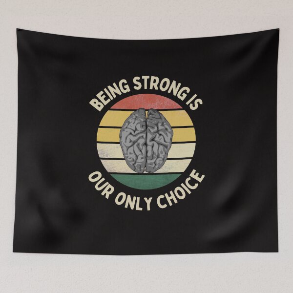 Item preview, Be Strong Fight Brain Cancer Tumor Hope Survivor Support Ribbon Cancer Sucks Sick Health Medicine Nurse Doctor Hope Fighter Inspirational Cute Funny Gift Idea designed and sold by EpsilonEridani.