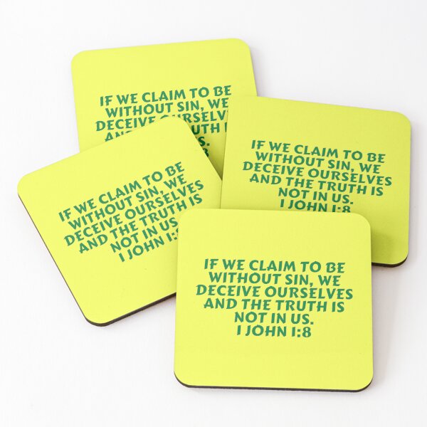 Item preview, Bible Verse 1 John 1:8 designed and sold by Prayingwarrior.