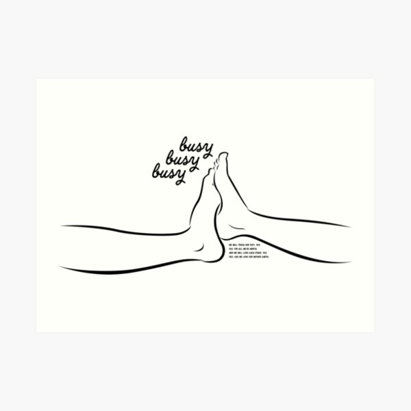 busy busy busy Art Print