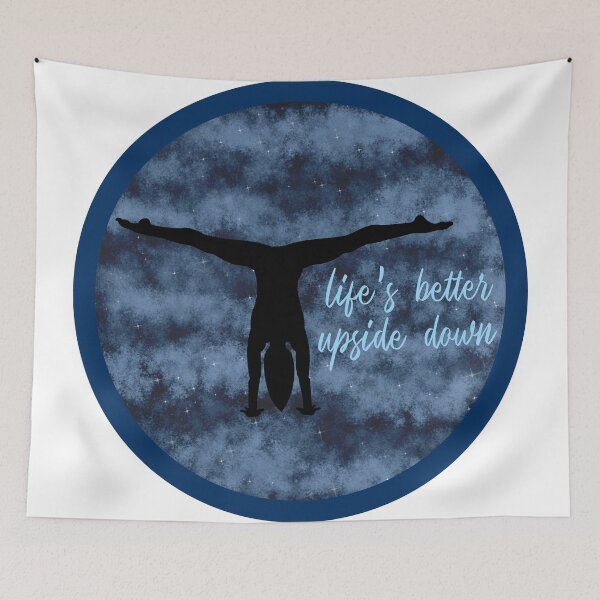 Item preview, Life's Better Upside Down Gymnast designed and sold by VibrantFlight.