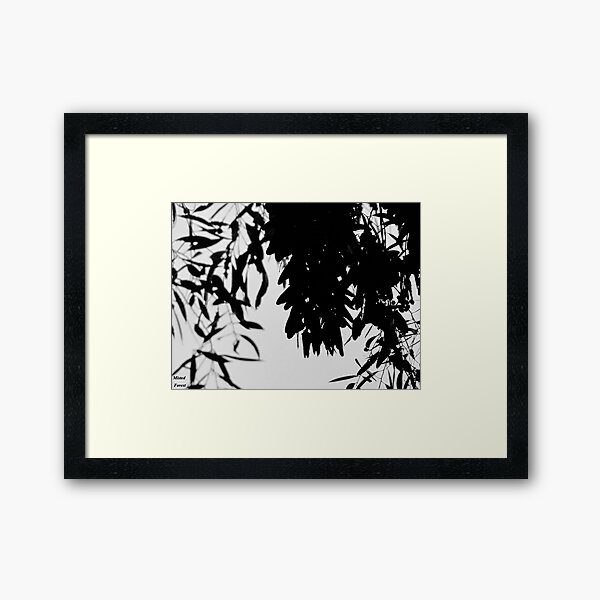 The Butterflies Shadow Framed Art Print