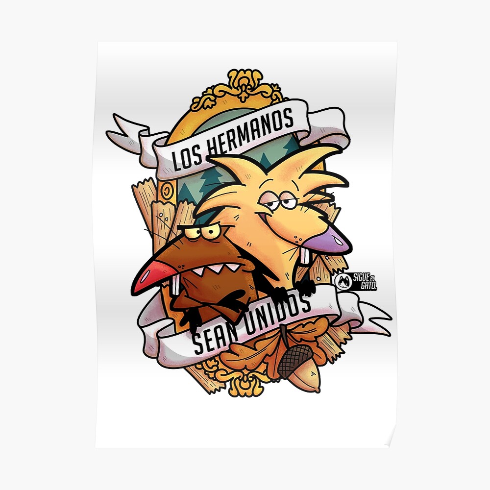 Angry Beavers  Cartoon drawings Cartoon character tattoos Angry beaver