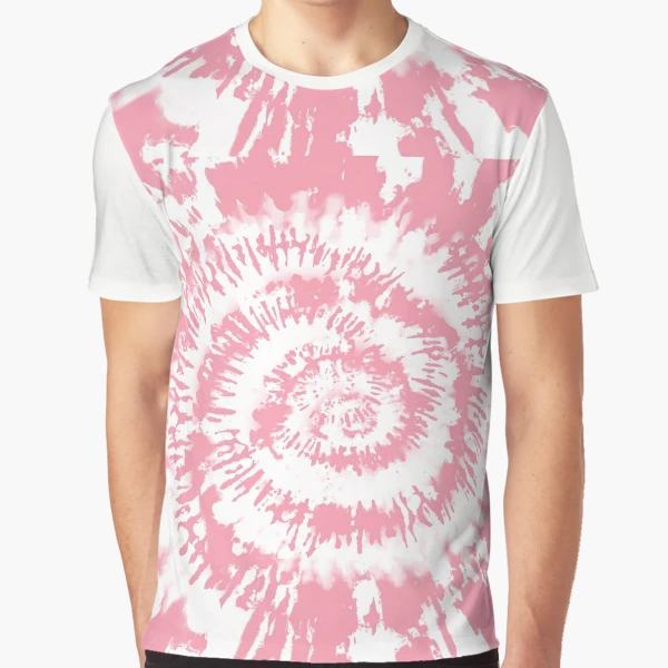 Tie-Dye Pink White Swirl Graphic T-Shirt for Sale by StudioArt63