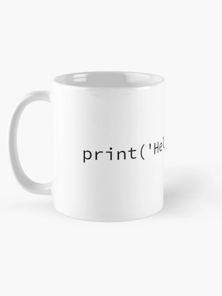 Thumbnail 5 of 6, Coffee Mug, Hello World in Python designed and sold by code-ninja.