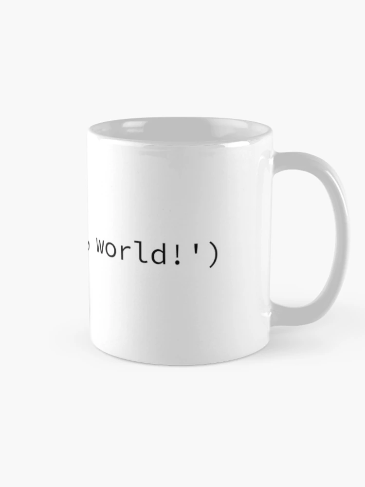 Thumbnail 3 of 6, Coffee Mug, Hello World in Python designed and sold by code-ninja.