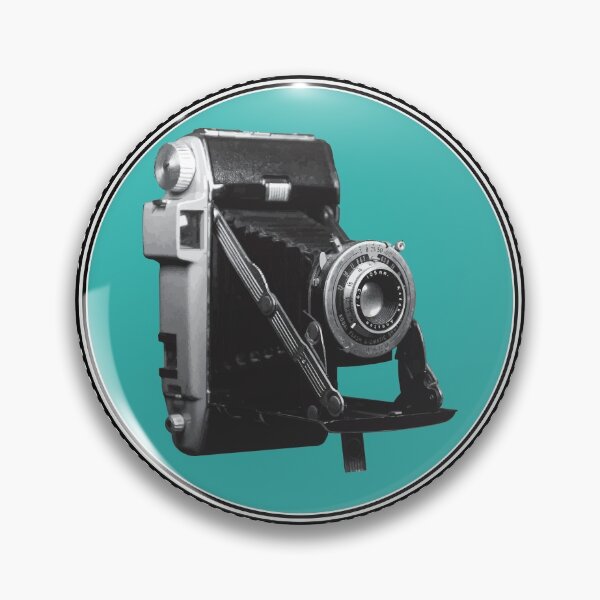 Item preview, Vintage Cameras: Kodak Tourist Film Camera Framed in Blue Circle designed and sold by GraffitiSoup.