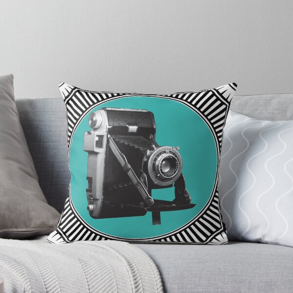Item preview, Vintage Cameras: Kodak Tourist Film Camera Framed in Blue Circle designed and sold by GraffitiSoup.
