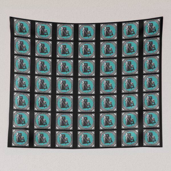 Item preview, Vintage Cameras: Kodak Tourist Film Camera Framed in Blue Circle designed and sold by GraffitiSoup.