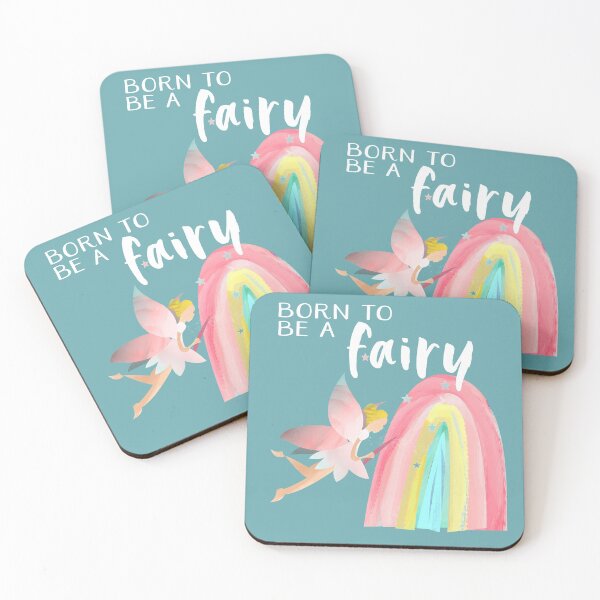 Item preview, Cute - Born to be a fairy rainbow illustration - Caroline Laursen Original designed and sold by Caroline Laursen.