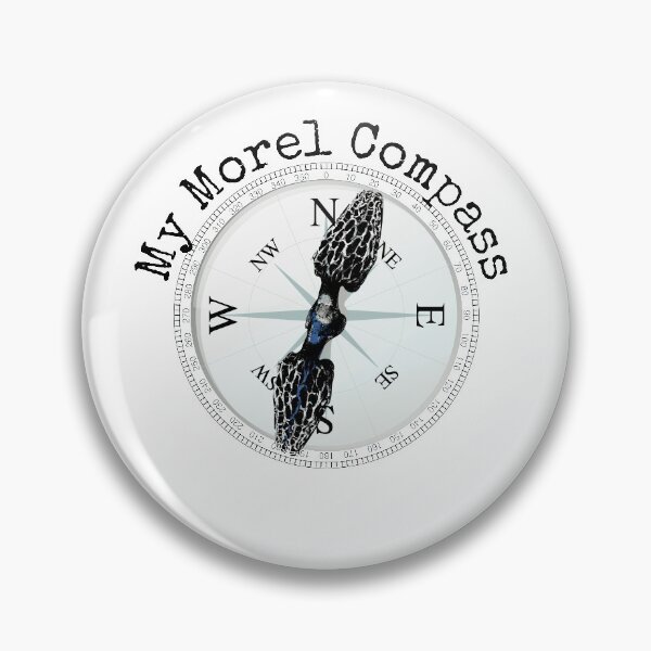 Item preview, Morel Compass Mushroom Humor for Mycologists designed and sold by TrndSttr.