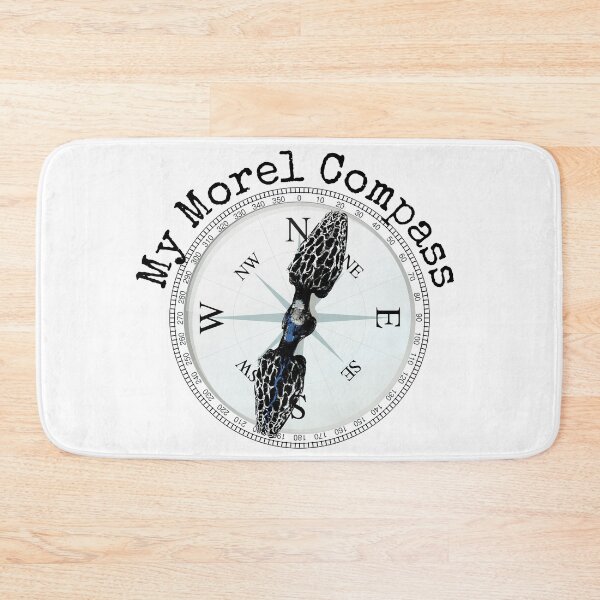 Item preview, Morel Compass Mushroom Humor for Mycologists designed and sold by TrndSttr.