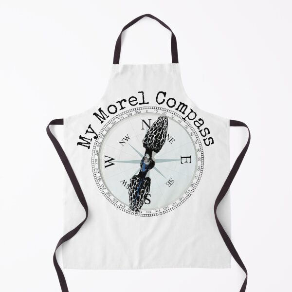 Item preview, Morel Compass Mushroom Humor for Mycologists designed and sold by TrndSttr.