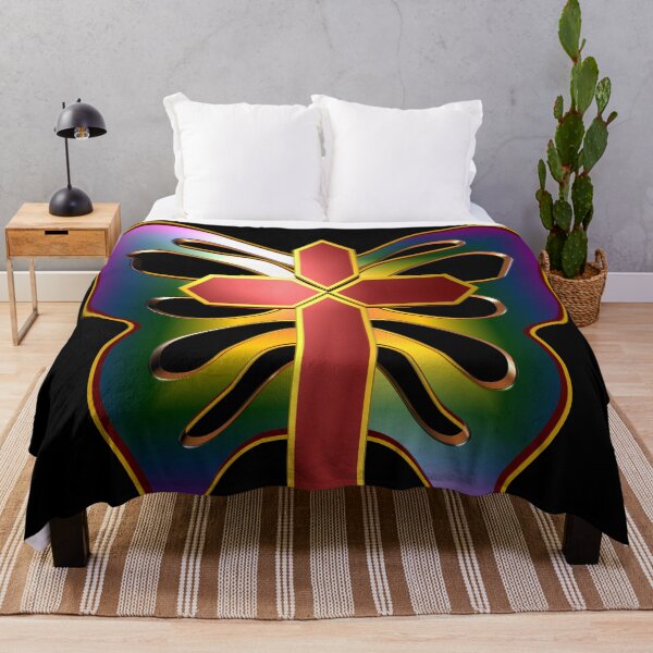 Item preview, Cross on Rainbow Butterfly Wings designed and sold by toddbrooney.
