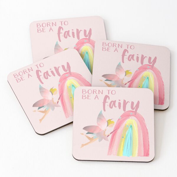 Item preview, Cute - Born to be a fairy rainbow illustration - Caroline Laursen Original designed and sold by Caroline Laursen.