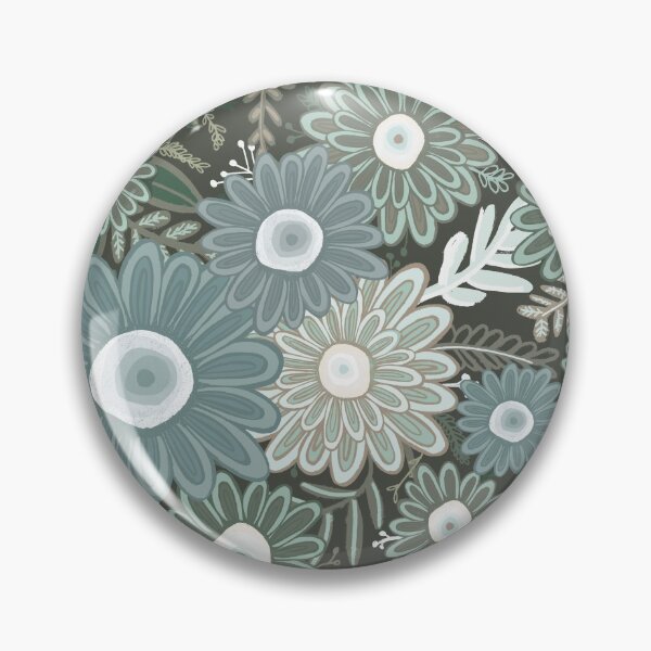 Item preview, Daisy Floral Blooms - Vintage Green Palette designed and sold by Squarebird.