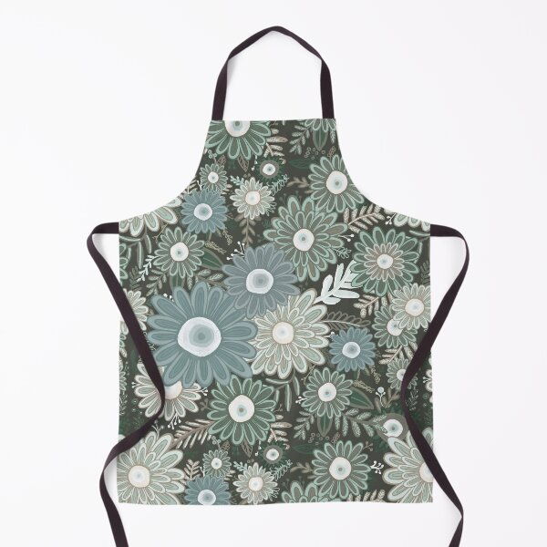 Item preview, Daisy Floral Blooms - Vintage Green Palette designed and sold by Squarebird.