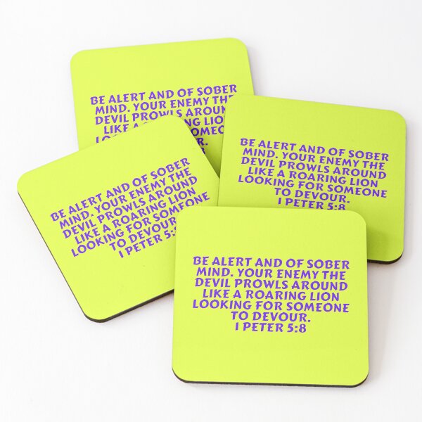Item preview, Bible Verse 1 Peter 5:8 designed and sold by Prayingwarrior.