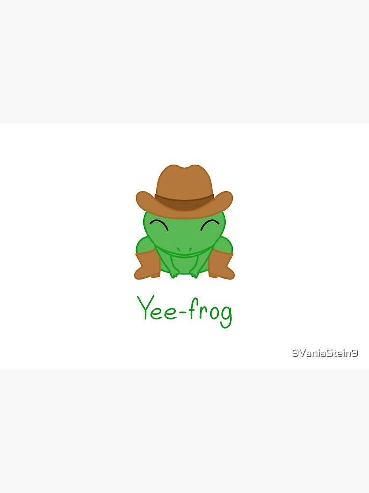 Cute Animal Yee-frog Yeehaw Cowboy Frog With Boots And A Hat Bath Mat