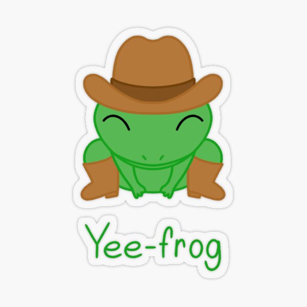 Cute Animal Yee-frog Yeehaw Cowboy Frog With Boots and A Hat Poster for  Sale by 9VaniaStein9
