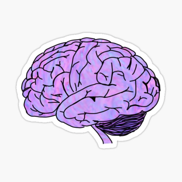Item preview, purple pink blue brain designed and sold by andilynnf.