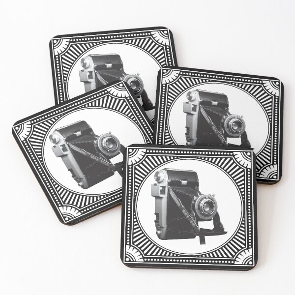 Item preview, Vintage Cameras: Kodak Tourist Film Camera Black and White Frame designed and sold by GraffitiSoup.