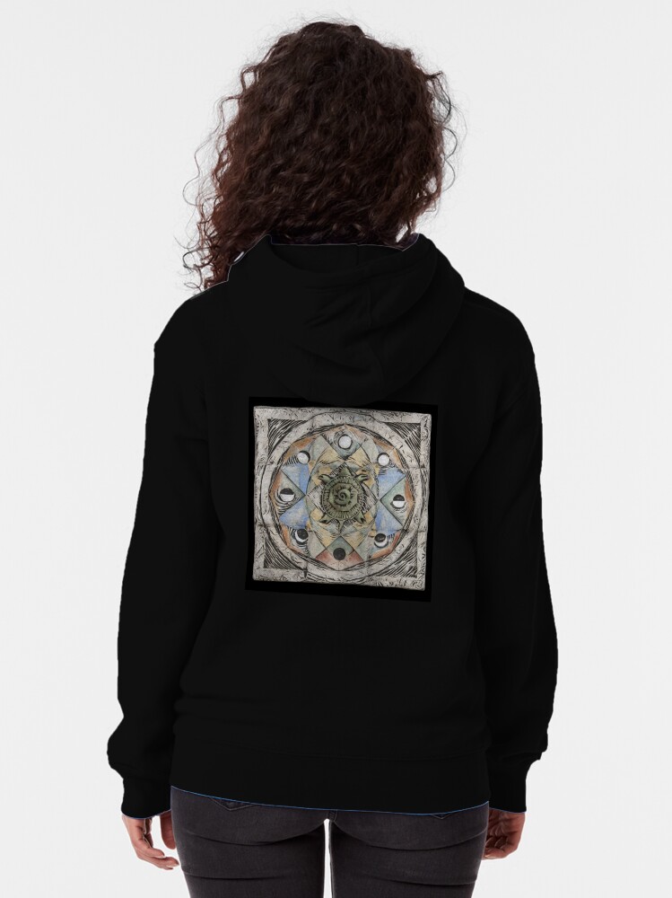 Alternate view of Spiral eight: cycles Zipped Hoodie