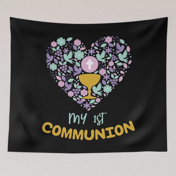 Item preview, Kids Cute My 1st Holy Communion For Girls Kids Clothes, Funny Gift Kids Daughter Girl  designed and sold by Mode Tees.