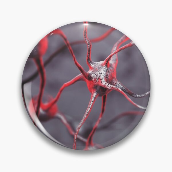 Artikelvorschau, Biologisches Neuronales Netzwerk Verbundene Neuronen des menschlichen Gehirns Illustrationskunstdruck entworfen und verkauft von AwenArtPrints.