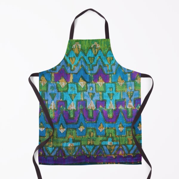 Item preview, Warp Print in Bues, Greens and Purple, designed and sold by Leslie Rogers Todder.