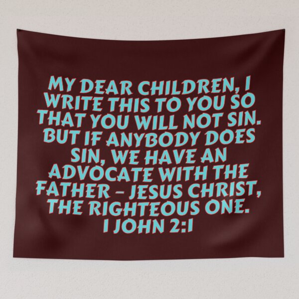 Item preview, Bible Verse 1 John 2:1 designed and sold by Prayingwarrior.