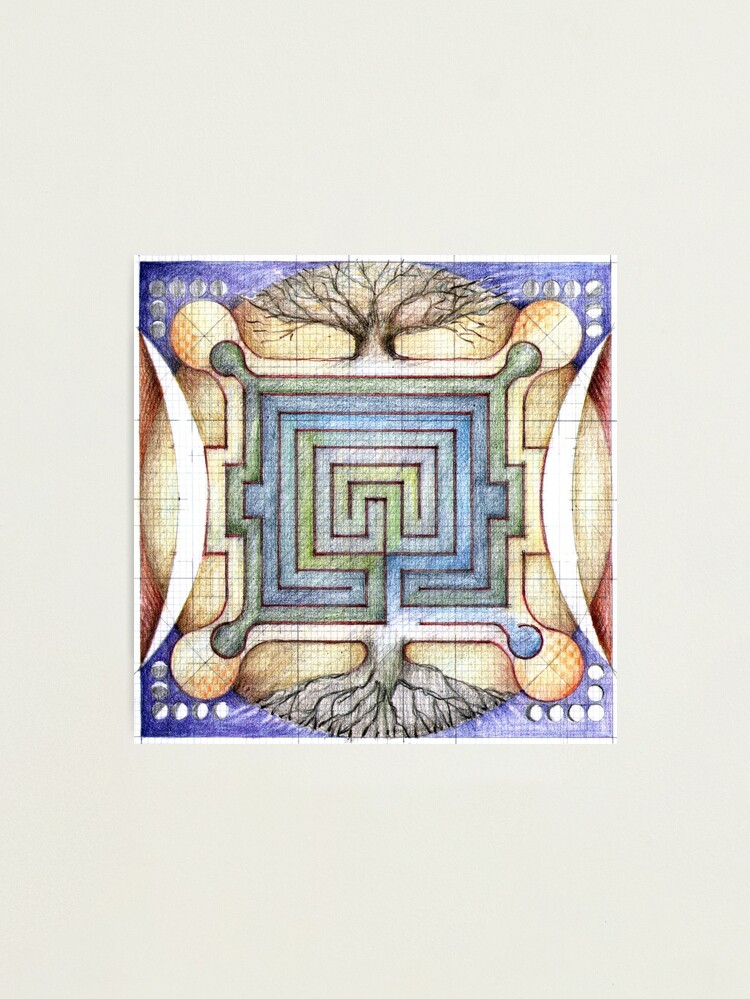 Thumbnail 1 of 3, Photographic Print, wheel 7: Middle of a Moment designed and sold by MonaShiber.