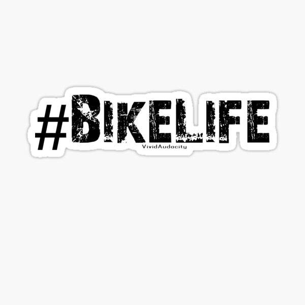 Item preview, #BikeLife Black Grunge designed and sold by VividAudacity.
