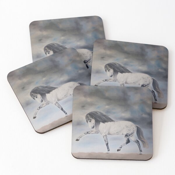 Item preview, Horse Dressage Horse Andalusian horse with a sky background designed and sold by Kathysartroom.