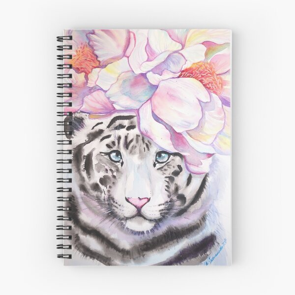 Item preview, white tiger watercolour  designed and sold by Antuanelle.
