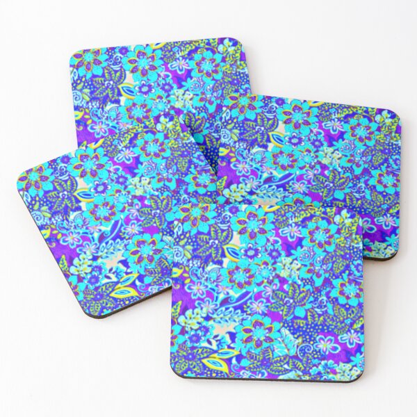 Item preview, DIGITAL TRENDS BRIGHT BLUE FLORAL designed and sold by THE AMERICAN TEEVANGELIST.