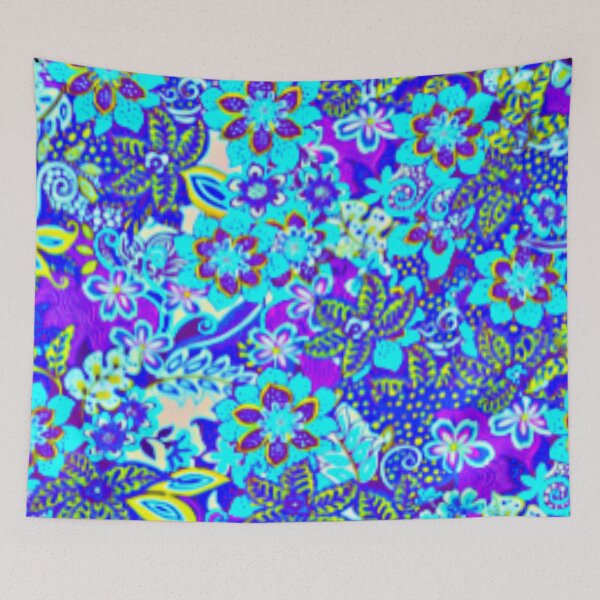 Item preview, DIGITAL TRENDS BRIGHT BLUE FLORAL designed and sold by THE AMERICAN TEEVANGELIST.