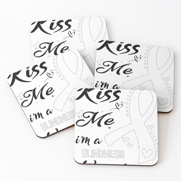 Item preview, Kiss Me I'm A Blindness Warrior designed and sold by hvoid41.
