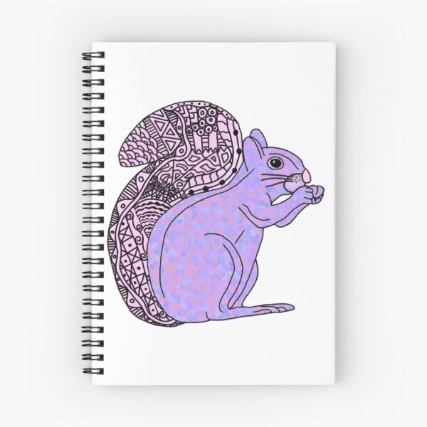 Item preview, purple patterned squirrel designed and sold by andilynnf.